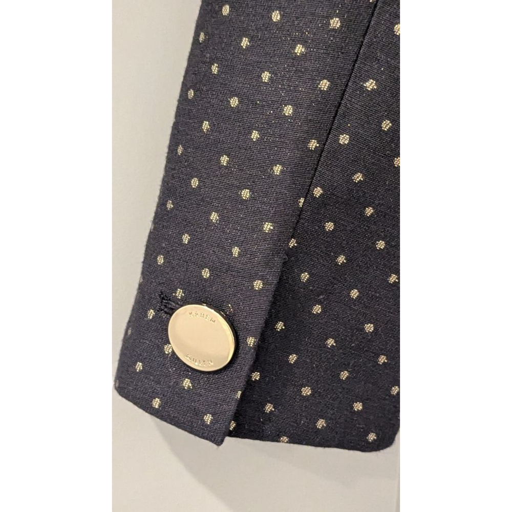 Women's Karen Millen Black & Gold Polka Dot Cropped Blazer US 4 - Picture 8 of 15